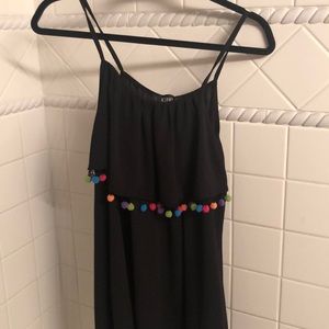 Icōne Pompom Spaghetti Strap Dress